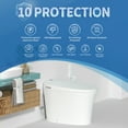 thumbnail image 2 of R&T E16 Smart Toilet with Bidet Build in, One Piece Modern Toilet for Bathroom, Elongated Tankless Tolilets with Auto Flush, Night Light, Heated Seat, Warm Water, Air Dryer, Deodorization, 2 of 20