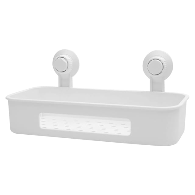 Caja de almacenamiento Baño Ventosa Rejilla de drenaje Cocina Montado en la pared Soporte para botellas Cesta Organizador Kearding LF000173-00