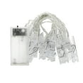 thumbnail image 1 of Christmas Lights Warm Wire Battery Operated Solar Lights Outdoor Christmas Net Indoor Christmas Lights 25 Count Christmas Lights Warm Incandescent Christmas Lights 10 Feet Photo Clip String Lights, 1 of 2