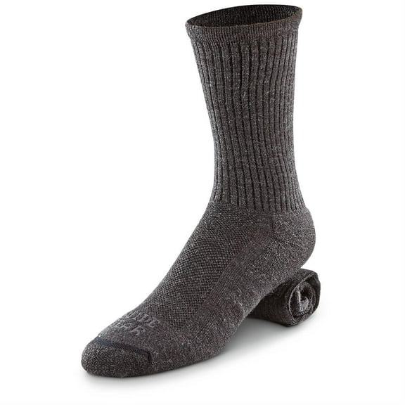 Guide Gear Lifetime Lightweight Socks with NanoGLIDE Black MEDIUM
