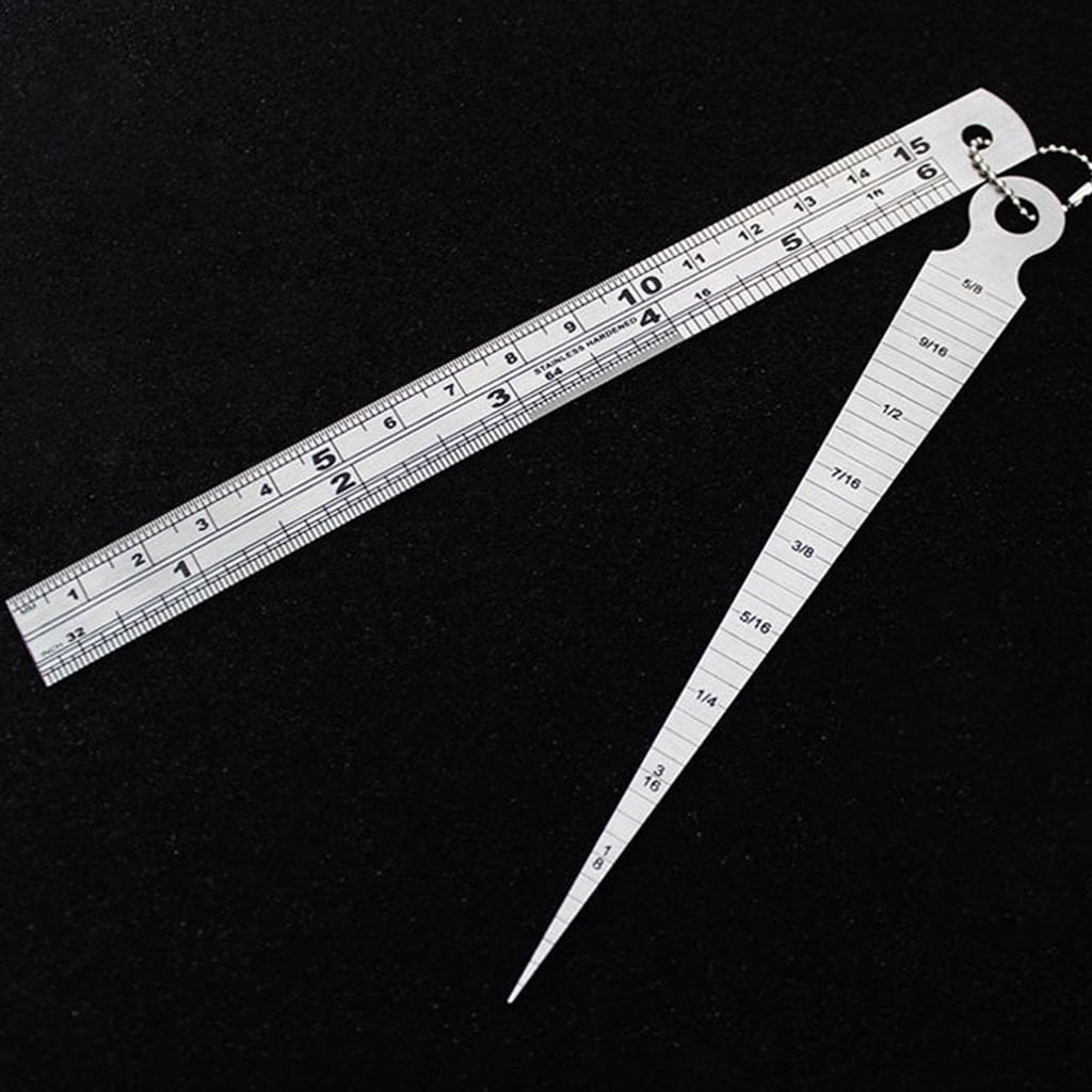 Welding Taper Gage Gauge Depth Ruler Gap Hole Inspection Tool Single Metric 