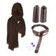 thumbnail image 4 of Disfraz medieval Yuyangstore de caballero Halloween Hebilla Brazales vintage marrón, 4 of 7