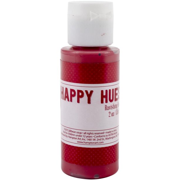 Jillibean Happy Hues Paint Daubers 2ozravishing Red