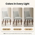 thumbnail image 2 of AFO Upholstered Dining Chairs Set of 4 with Solid Wood Legs & Padded Seat, Wood Mid Century Side Chairs for Kitchen Desk, Dining Room and Restaurant, Light Grey, 2 of 13