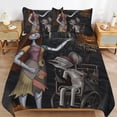 thumbnail image 1 of The Nightmare Before Christmas Smooth Fabric Durable Zipper Comfortable Texture Machine Washable Duvet Cover Sets for Bed, 1 of 5