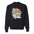 thumbnail image 1 of Wild Bobby, Betty Boop Endless Summer Beach the Dog Betty Boop Unisex Crewneck Sweatshirt, Black, Small, 1 of 5
