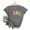 thumbnail image 2 of Penkiiy Mama Shirt Womens Mama Letter Printed T-Shirt Mother's Day Short Sleeve Tops 2XL Gray, 2 of 5