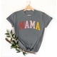 thumbnail image 2 of Camiseta de mujer Penkiiy Mama Carta impresa T-shirt Día de la Madre Tops de manga corta M Gray, 2 of 5
