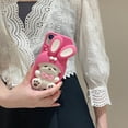 thumbnail image 5 of Kawaii Phone Cases Apply to iPhone 11,Cute Cartoon Bunny Dog Phone Case 3D Funny Rabbit Ears Rotatable Case for Women Girls Soft Silicone Shockproof Cover for iPhone 11, 5 of 14