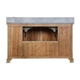 thumbnail image 5 of 60" Solid Recycled Fir Double Sink Vanity With Arctic Pearl Quartz Marble Top-No Faucet, 5 of 5