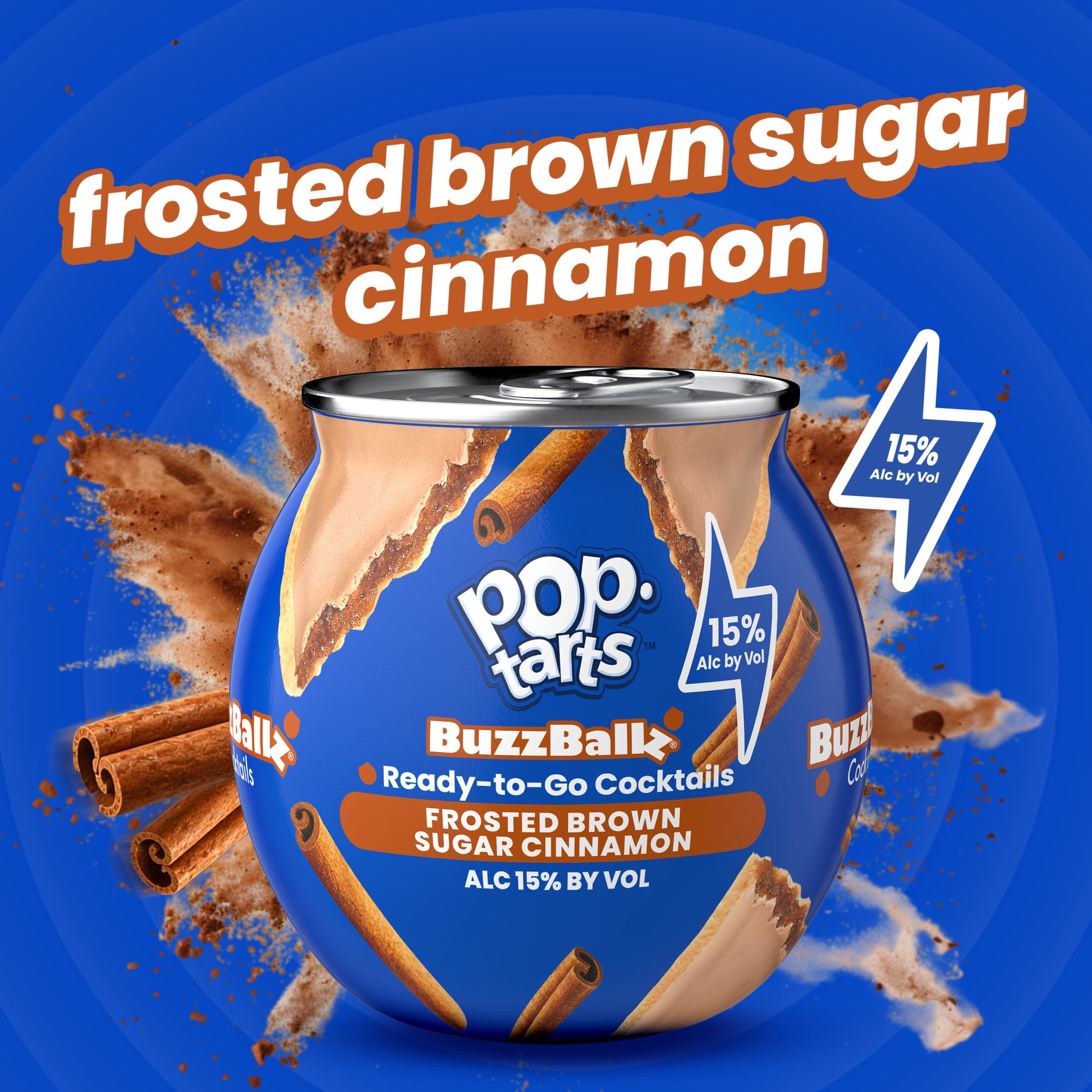 BuzzBallz Brown Sugar Cinnamon Chillers, 187ml, 30 Proof (15% ABV)
