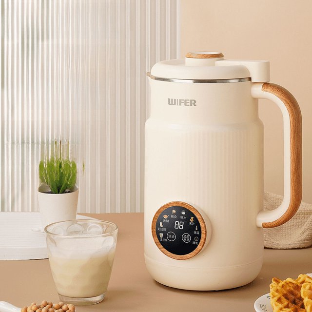 Máquina de leche de soja multifuncional de limpieza automática con pantalla táctil para el hogar, máquina para romper paredes, sin cocinar, sin filtro, para 4-5 personas