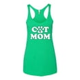 thumbnail image 2 of Wild Bobby, Best Paw Cat Mom, Pop Culture, Women Tri-Blend Racerback Tank Top, Envy, Small, 2 of 3