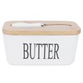 thumbnail image 1 of Butter Box,Butter Container with Wooden Food Container Butter Holder Exceptional Value, 1 of 8