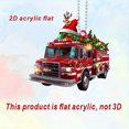 thumbnail image 4 of Personalized Firefighter Ornament,Christmas Santa Car Hanging Ornament, 2D Christmas Pendant Decoration,Firefighter Gifts for Men ,Firefighter Ornaments for Christmas Tree,Firefighter Gifts, 4 of 6
