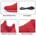 thumbnail image 3 of YHOON Women's Running Shoes Breathable Slip On, Lightweight Red, 8, 3 of 5