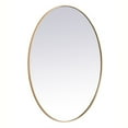 thumbnail image 5 of Metal frame oval mirror 40 inch in Brass, 5 of 5