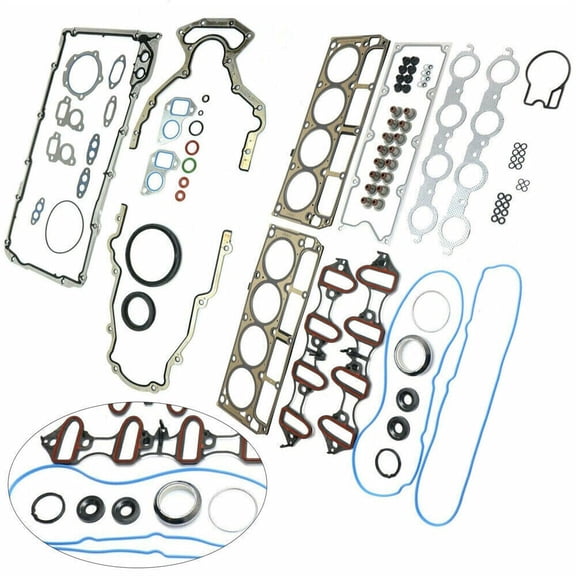 Full Engine Gasket Set Kit For Chevrolet Express 1500 LT LS 5.3L 4.8L 2004-2008.
