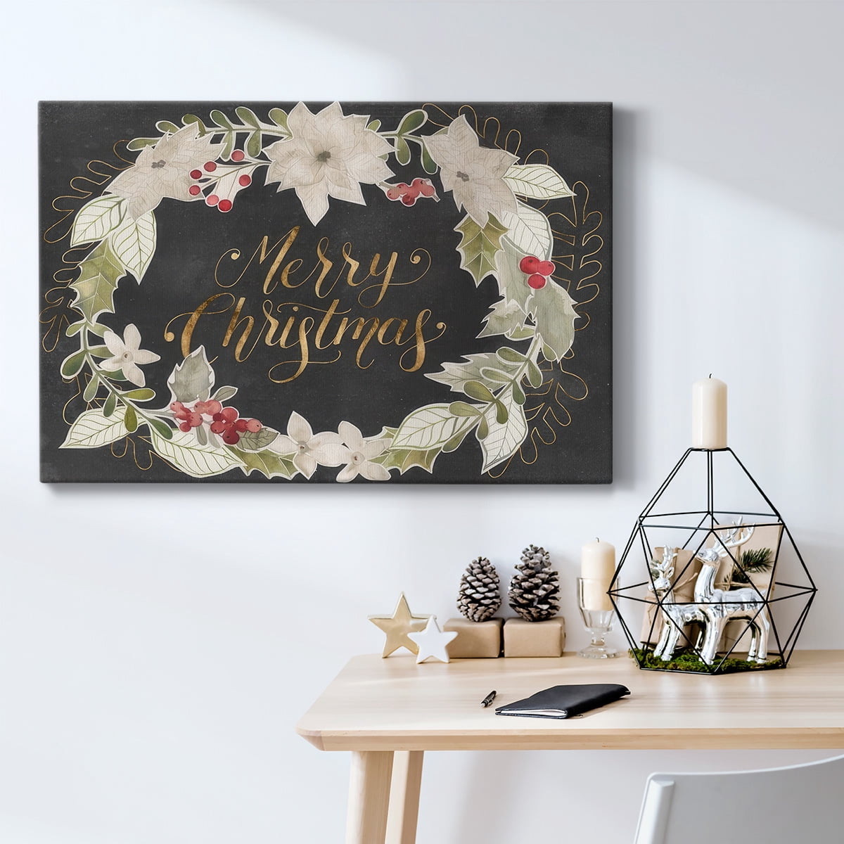 Gilded Christmas Collection A- Gallery Wrapped Canvas