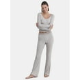 thumbnail image 2 of No Boundaries Sleepwear Pants with Lace Waist, Women's, 2 of 4