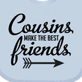 thumbnail image 4 of Inktastic Cousins Make the Best Friends with Arrow Boys or Girls Baby Bib, 4 of 4