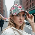 thumbnail image 7 of Country Rustic Baseball Cap – Floral Dad Hat Featuring Vintage Bloom and Botanical Artistic Pattern, Comfortable Adjustable Closure, 7 of 7
