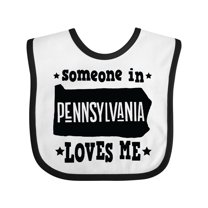 Inktastic Someone in Pennsylvania Loves Me Boys or Girls Baby Bib