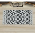 thumbnail image 1 of Chevron Decorative Rug, Vintage Overlapping Zigzag Lines Thin and Thick Stripes Old Classical, Quality Carpet for Bedroom Dorm and Living Room, 6 Sizes, Dimgray Coconut, by Ambesonne, 1 of 1