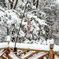 thumbnail image 3 of Urban Deco Metal Bird Feeder Tube Hanging Wild Bird Seed Feeder, Steel Hanger Great for Attracting Birds (Gray), 3 of 7