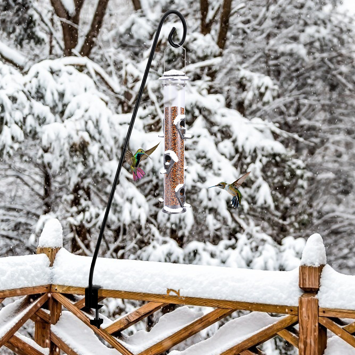 Urban Deco Metal Tube Bird Feeder 20 Inch photo 3
