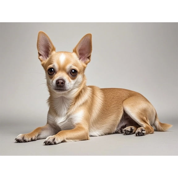 Diamond Painting Fawn Chihuahua 5D Diamond Art DIY Kits Full Round Drill Crystal by Number Embroidery Arts and Crafts for Living Room Bedroom Home Wall Decor 12x16 inch / 30x40cm