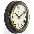 thumbnail image 4 of Infinity Instruments 10" Forecaster Antique Black & Bronze Transitional Analog Display Wall Clock, 4 of 7