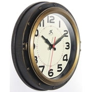Infinity Instruments 10 Forecaster Antique Black & Bronze Transitional Analog Display Wall Clock