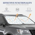 thumbnail image 4 of Daiia Rabbit And Star 2PCS Car Windshield Sun Shade, Foldable Sun Shield for Car Front Window, Auto Sun Blocker Visor Protector Universal for Truck SUV Pickup-Small, 4 of 7