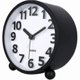 thumbnail image 3 of Silent Analog Alarm Clock,Black Metal Large 3D Digits,Non Ticking Table Clock with Night Light Bedside Alarm Clock 10.8cm, 3 of 4