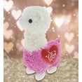 thumbnail image 4 of DolliBu I Love You Plush Sparkle Pink Llama Cute Stuffed Animal with Heart and with Name Personalization for Valentines, Anniversary, Romantic Date 11.5 Inches, 4 of 5