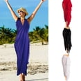 thumbnail image 2 of Necvior Beach Sarongs Pareo-Womens Semi-Sheer Swimwear Cover-Ups Long Skirt with Tassels, 2 of 18