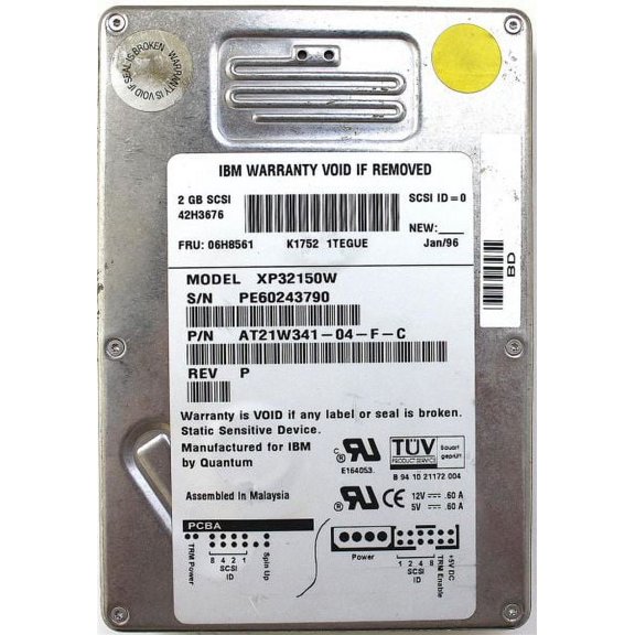 IBM SCSI 2GB 42H3676, 06H8561, XP32150W, AT21W341-04-F-C REV P