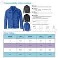 thumbnail image 3 of Men's Casual Workwear Long Sleeve Lapel Collar Denim Jacket Loose Multi Pocket Jacket Denim XL, 3 of 4