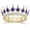 Blue, variant on Baroque Queen Crown and Tiaras Sparkly Rhinestone Wedding Crown Bride Tiaras Royal Princess Full Tiaras Headpieces for Women and Girls