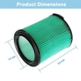 thumbnail image 4 of Filtros VF6000 Paquete de 2 Ridgid para Aspiradoras en Seco Húmedo de 5 a 20 Galones, 4 of 6