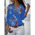 thumbnail image 1 of Blouse en Chiffon Élégante Grande Taille pour Femmes avec Col Rabattu - 2024 Tenue Décontractée et de Travail S-5TG, 1 of 5
