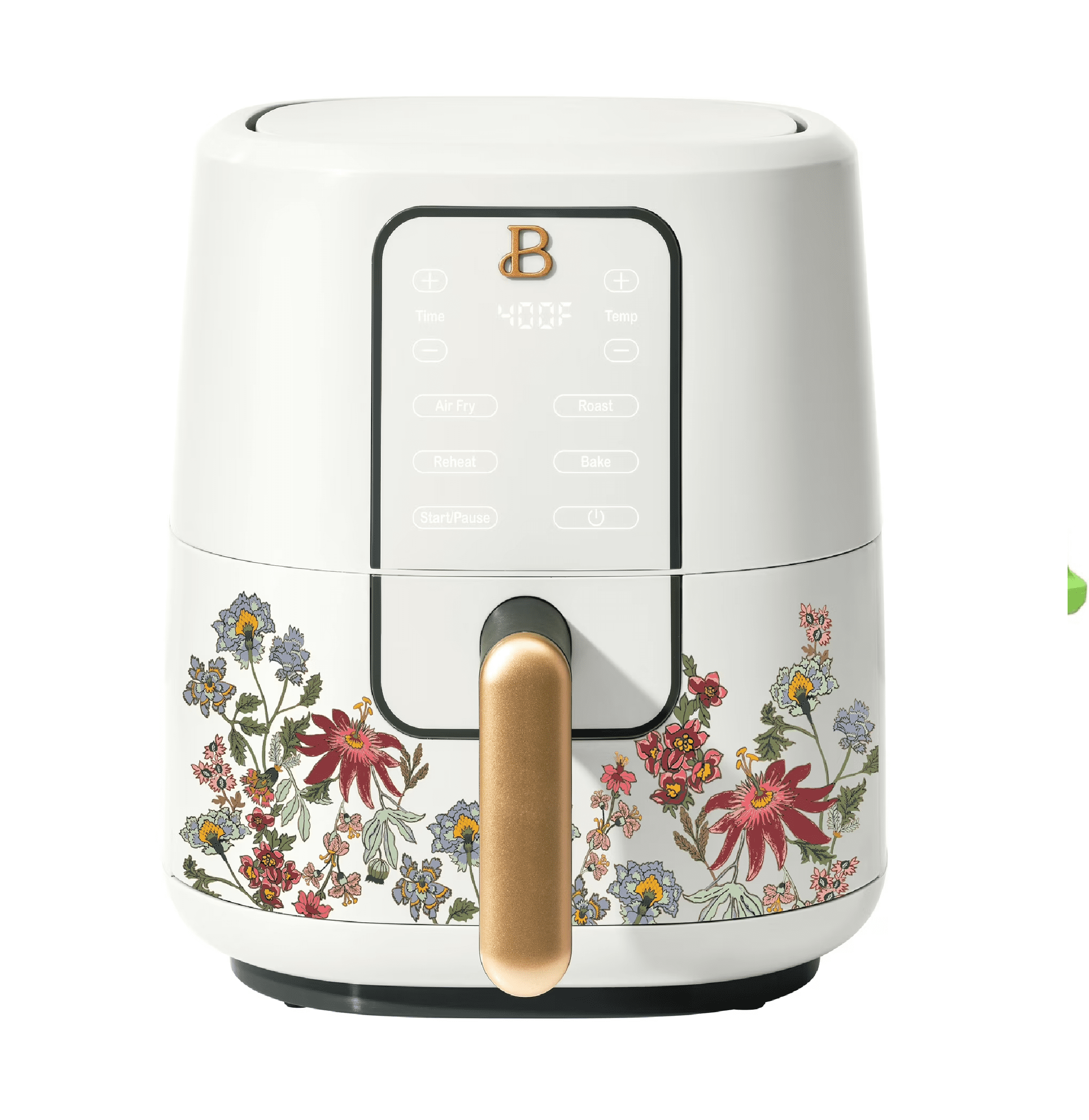 Open Box Beautiful 3 Qt Air Fryer with TurboCrisp Technology, EverGood Ceramic Nonstick Coating, Wildflower W
