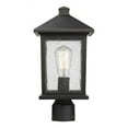 thumbnail image 3 of 1 Light Outdoor Post Mount Lantern In Seaside Style 8 Inches Wide By 16 Inches High-Oil Rubbed Bronze Finish Z-Lite 531Phmr-Orb, 3 of 4