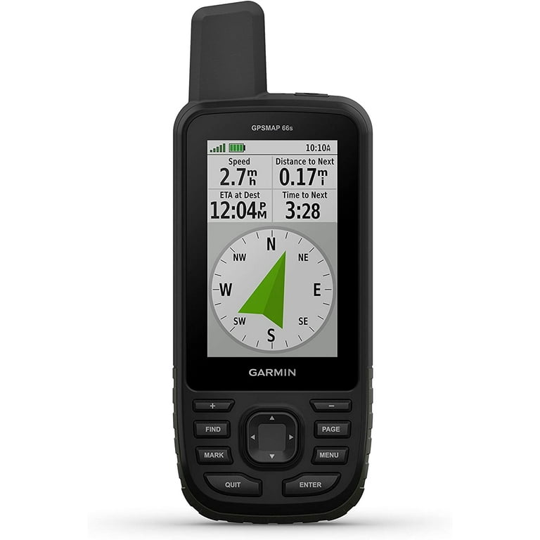 Garmin GPSMAP 66s, Handheld Hiking GPS with 3” Color Display and GPS/GLONASS/GALILEO Support Garmin GPSMAP 66s Rugged Multisatellite GPS Handheld 3