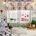 thumbnail image 5 of 2 Pack Valances for Window, Easter Rabbit Eggs Short Curtains for Kitchen Bedroom Living Room, Spring Flowers Leaves Pastoral Pink Laid Rod Pocket Small Window Treatment Valance Drapes 54 x 18 Inch, 5 of 8