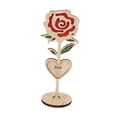thumbnail image 2 of Artesanía de madera para mamá, placa con nombre de flor, sala de estar para mamá, adorno de aniversario de cumpleaños, decoración de recuerdo,, 2 of 9