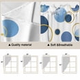 thumbnail image 5 of Blue Polka Dots Swag Valances for Windows, Kitchen Curtains 36 Inch Length 2 Panels Set, Modern Abstract Art Short Curtains for Small Windows Rod Pocket Cafe Curtains Drapes 28"x36", 5 of 8