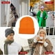 thumbnail image 4 of Minnieouse Beanie Caps Cuffed Wool Knitted Uisex Hat Moda Hip Hop Casual Skullies Brimless Cover Accesorios Invierno púrpura Sombreros naranja brillante Minnieouse AP010843-23B, 4 of 6