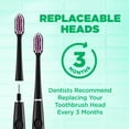 thumbnail image 5 of GUM Sonic Powered Toothbrush Bundle, Black, 1 handle( 1 Count) + 2 Refills(2 Count. 1pk), 5 of 8